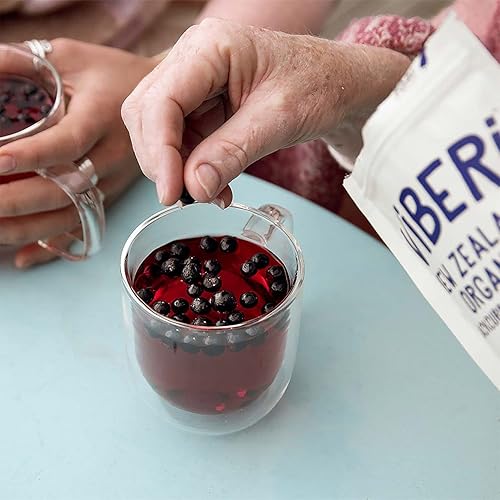 Miniatura 9 de ViBERi Grosellas negras orgánicas liofilizadas enteras 120g4.23oz Fruta entera 100% natural sin aditivos cultivados en Nueva Zelanda