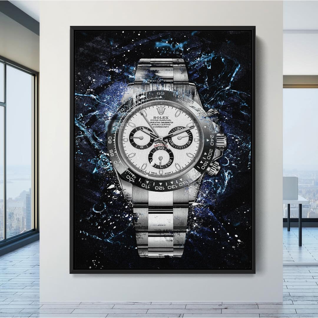 Amazon.com: DEVICI Rolex Watch Canvas Daytona White Panda inspired Amazon.com: DEVICI Rolex Watch Canvas Daytona White Panda inspired