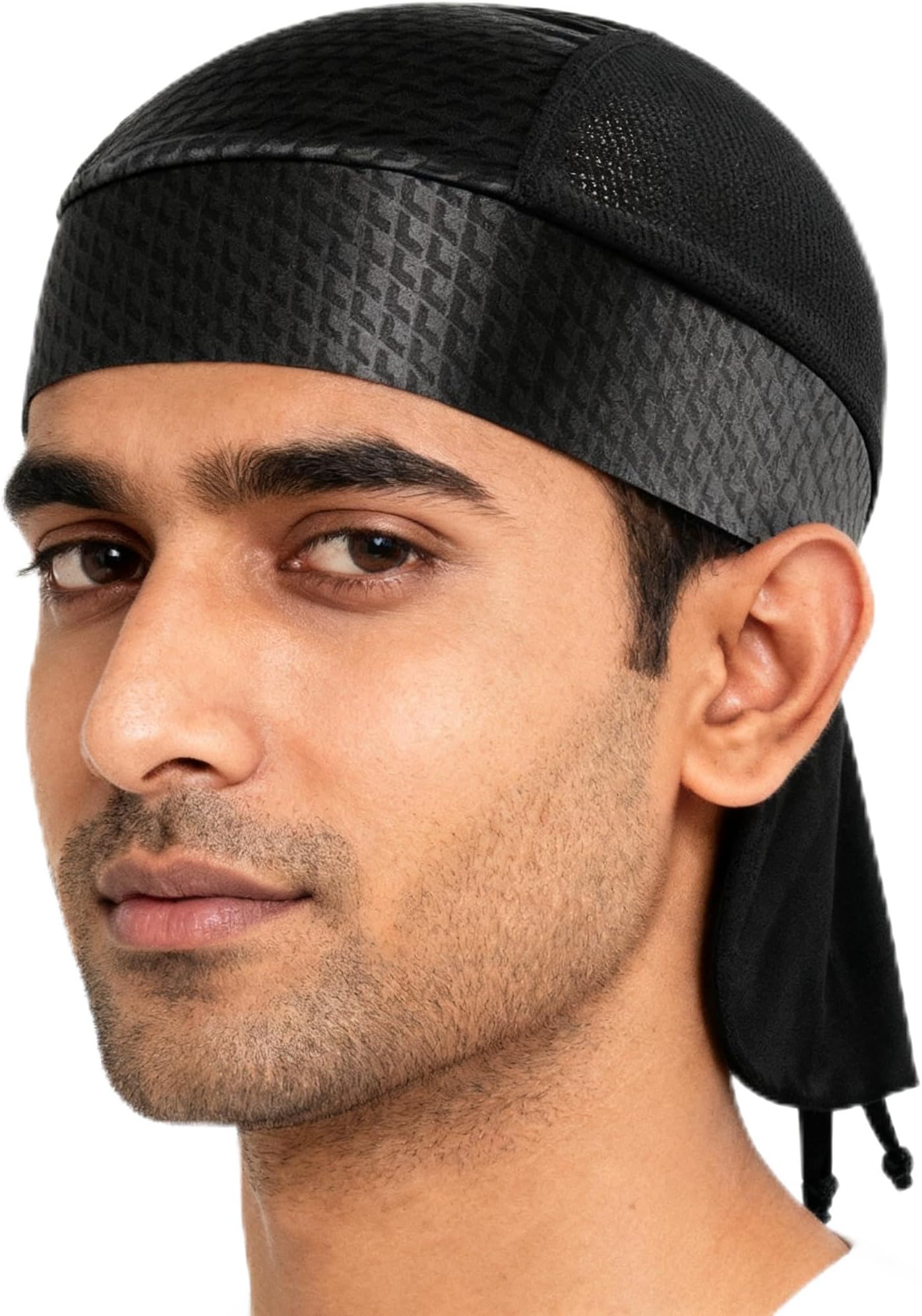 Breathable Durag Headwear Pirate Hat Bandana Head Wrap Headwear Sweat Wicking Helmet Liner/Cooling Skull Cap