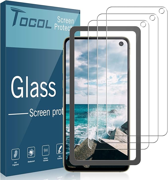 Tocol [3 Pack] Tempered Glass Screen Protector for Samsung Galaxy S10e