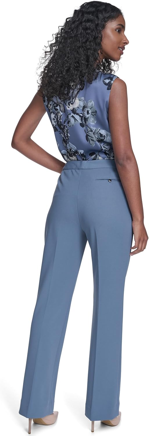 Calvin Klein Women's Pleated High Waisted Modern Fit Pant