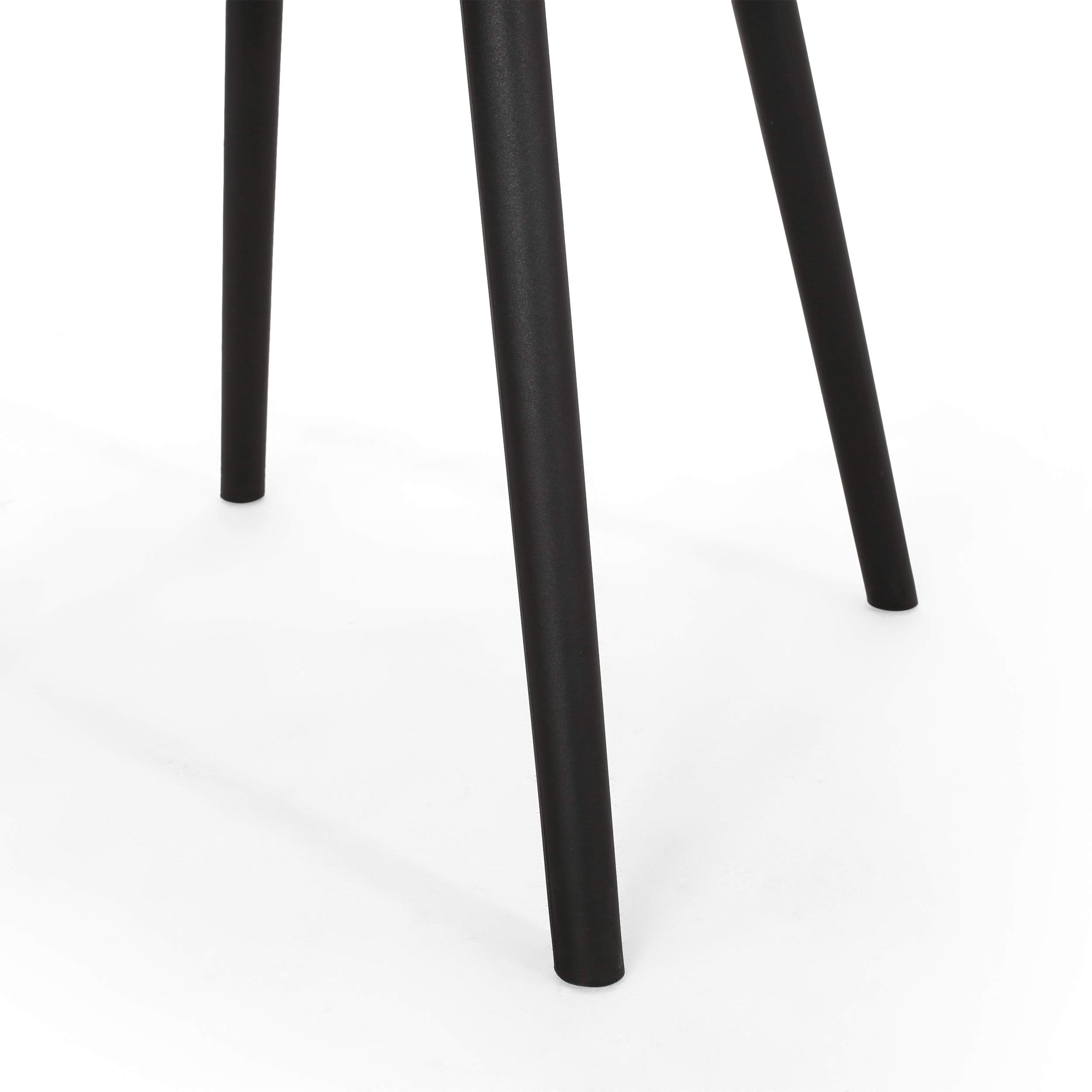 Delia Silla de comedor al aire libre (juego de 2), color negro 8