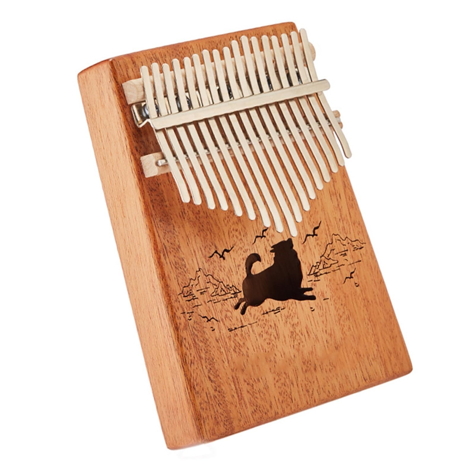 Kalimba-Set Für Erwachsene 17 Noten Kalimba Fingerklavier Für Anfänger Transparentes Oder Farbiges Massivholz Professionell(5)