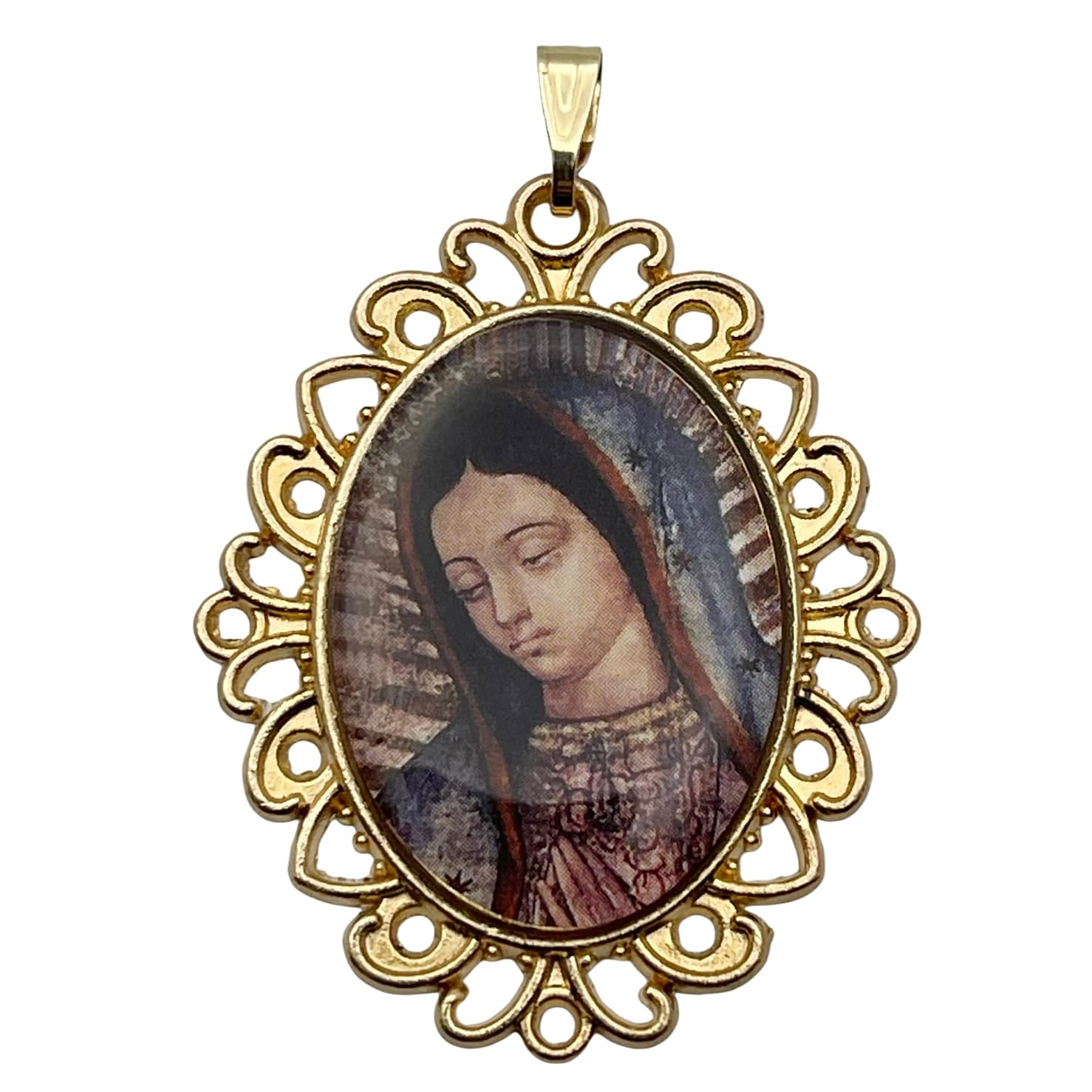 [エデン] 聖母マリア イコン メダイ ペンダントトップ 合金[E898]