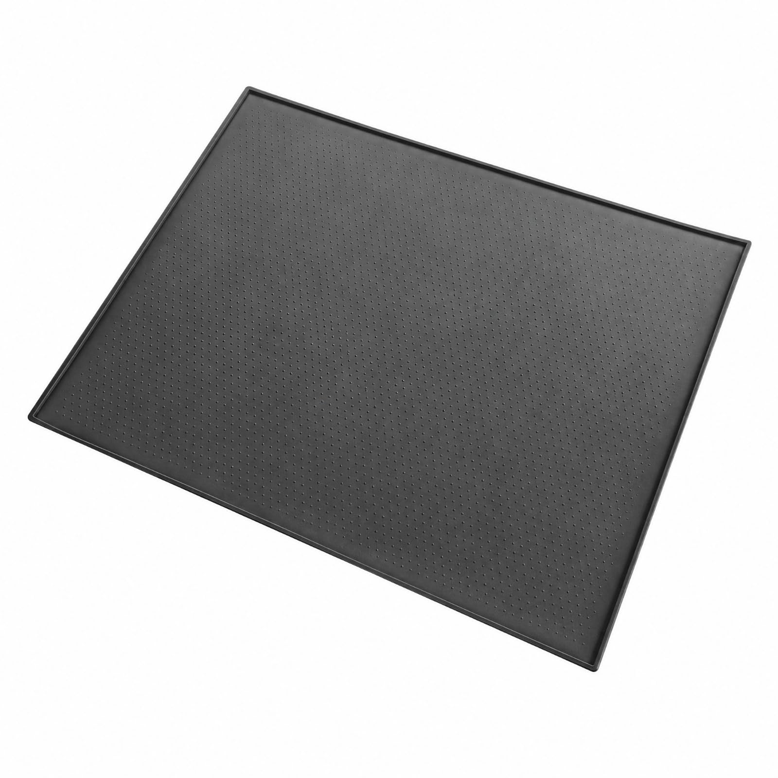 Alfombrilla Rectangular con Bor Antivibración Resisn Al Térmico para Hogar, Granulado Negro