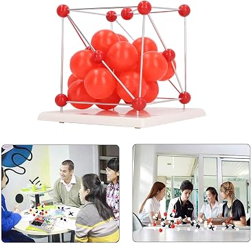 Metal Molecular Model, Stone Crystal Molecular Structure Model Tool for Classroom and Laboratory - for Enhancing Student Learning and Classroom Instruction