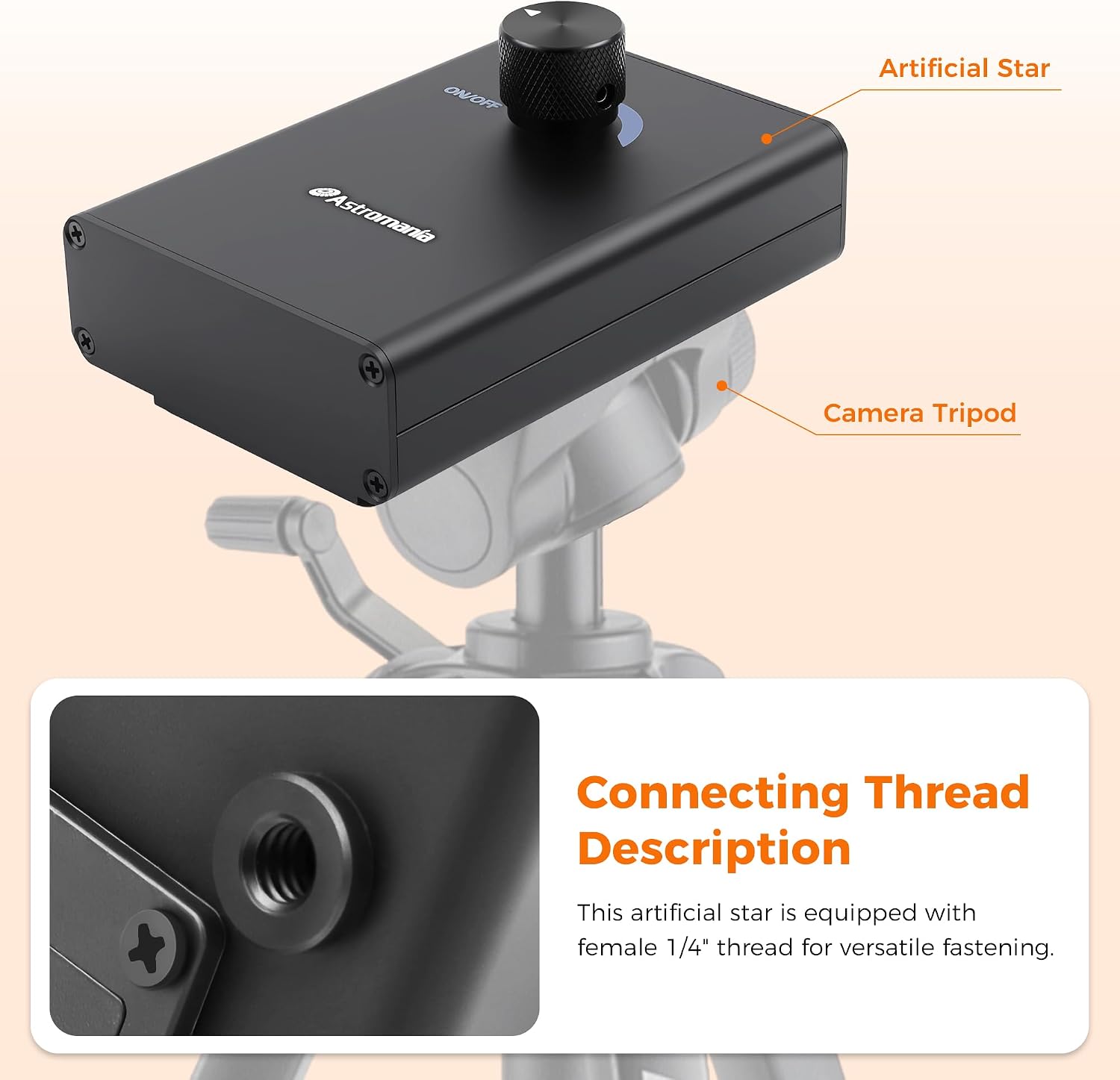 Astromania Artificial Star Dimmable for Telescope Tests and Collimation | Telescope Collimation Accessories, Telescope Alignment Tool, Provide Perfect Adjustment of Astronomical Telescopes