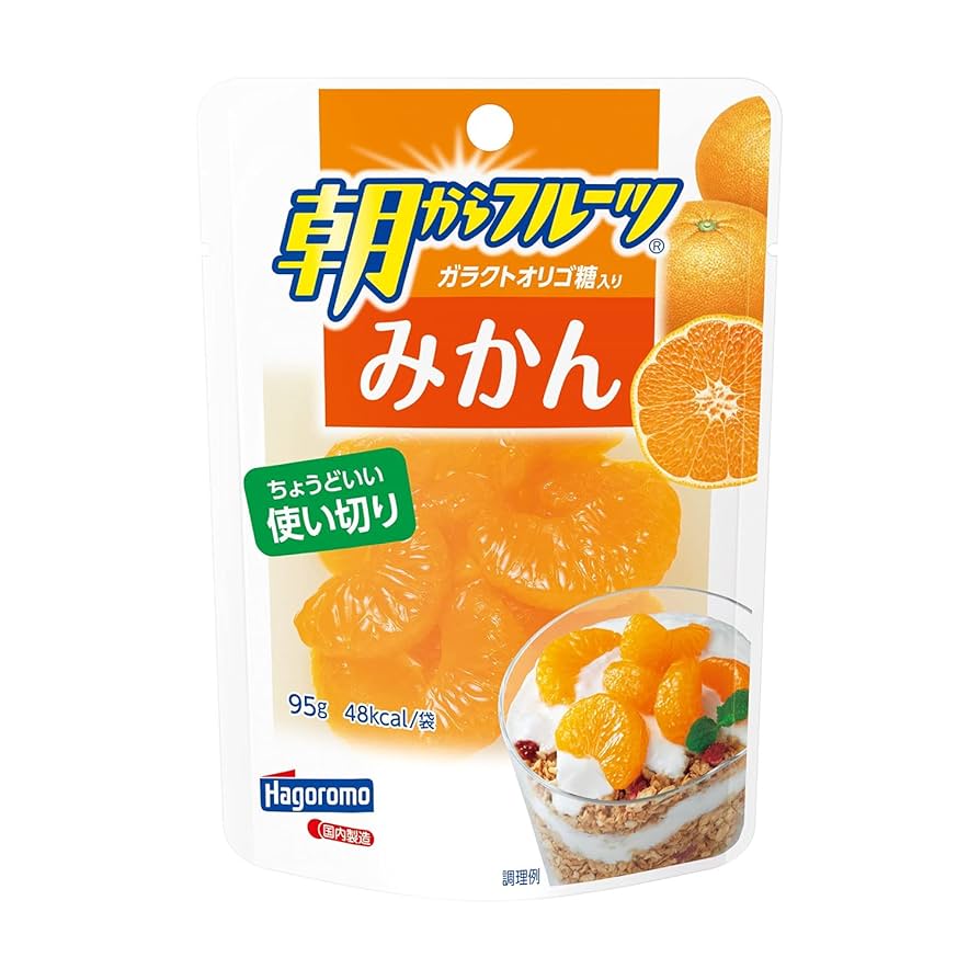 Amazon.co.jp: はごろも 朝からフルーツ みかん(パウチ)95g