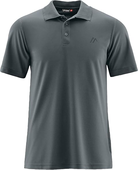 Maier Sports Ulrich, Herren Poloshirt, Leichtes Piqué-Funktionspoloshirt für Wandern und Freizeit, dryprotec Technologie, Atmungsaktiv