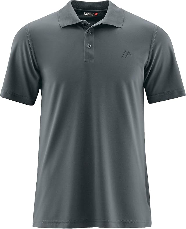 Maier Sports Ulrich, Herren Poloshirt, Leichtes Piqué-Funktionspoloshirt für Wandern und Freizeit, dryprotec Technologie, Atmungsaktiv