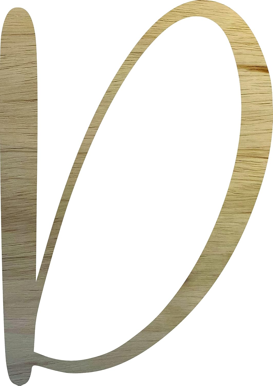 9" Unfinished Wood Letter 9" Blank A Snowyland Font