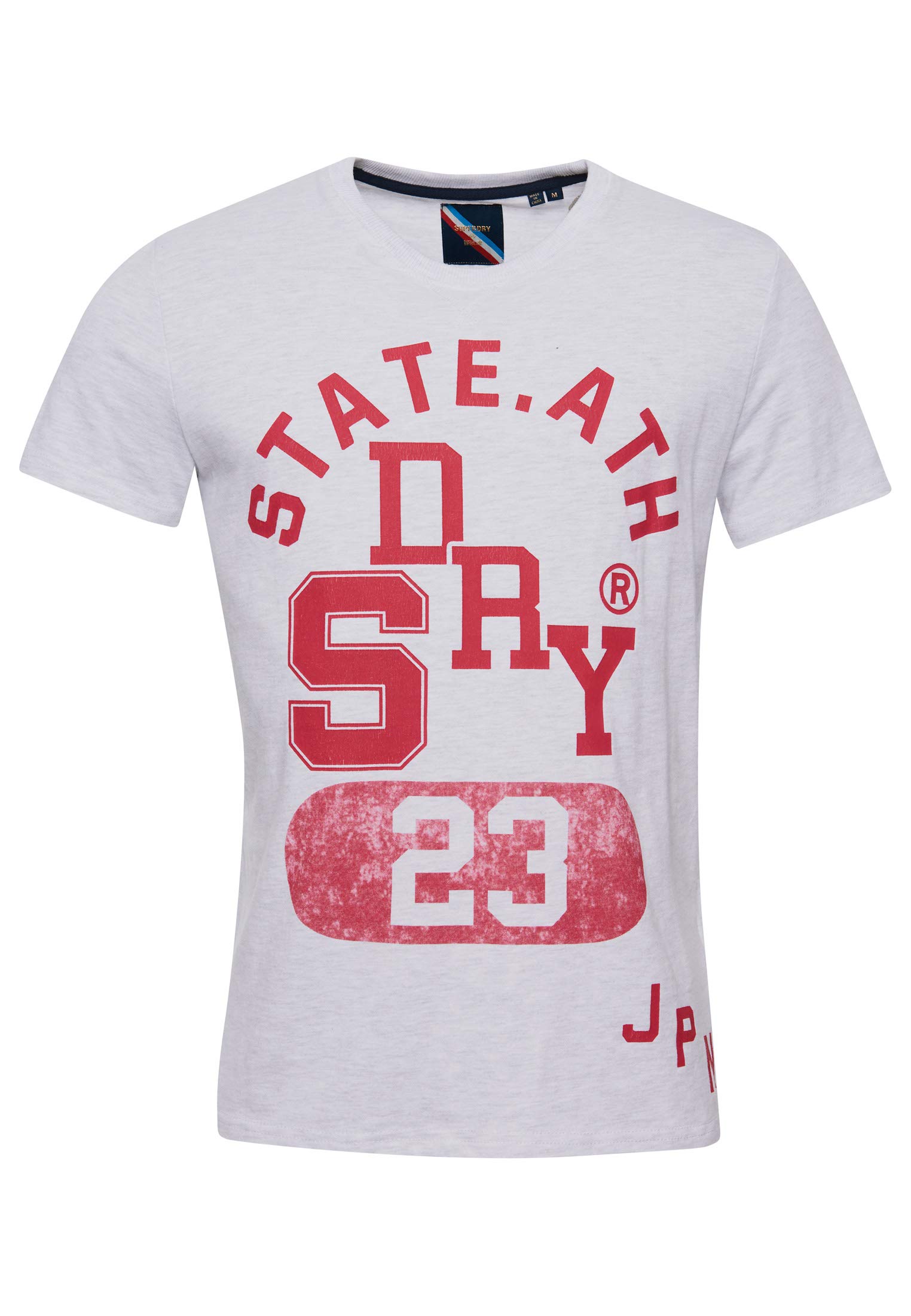 SuperdryMens Track & Field Classic T-Shirt, Slim Fit, Classic Crew Neckline