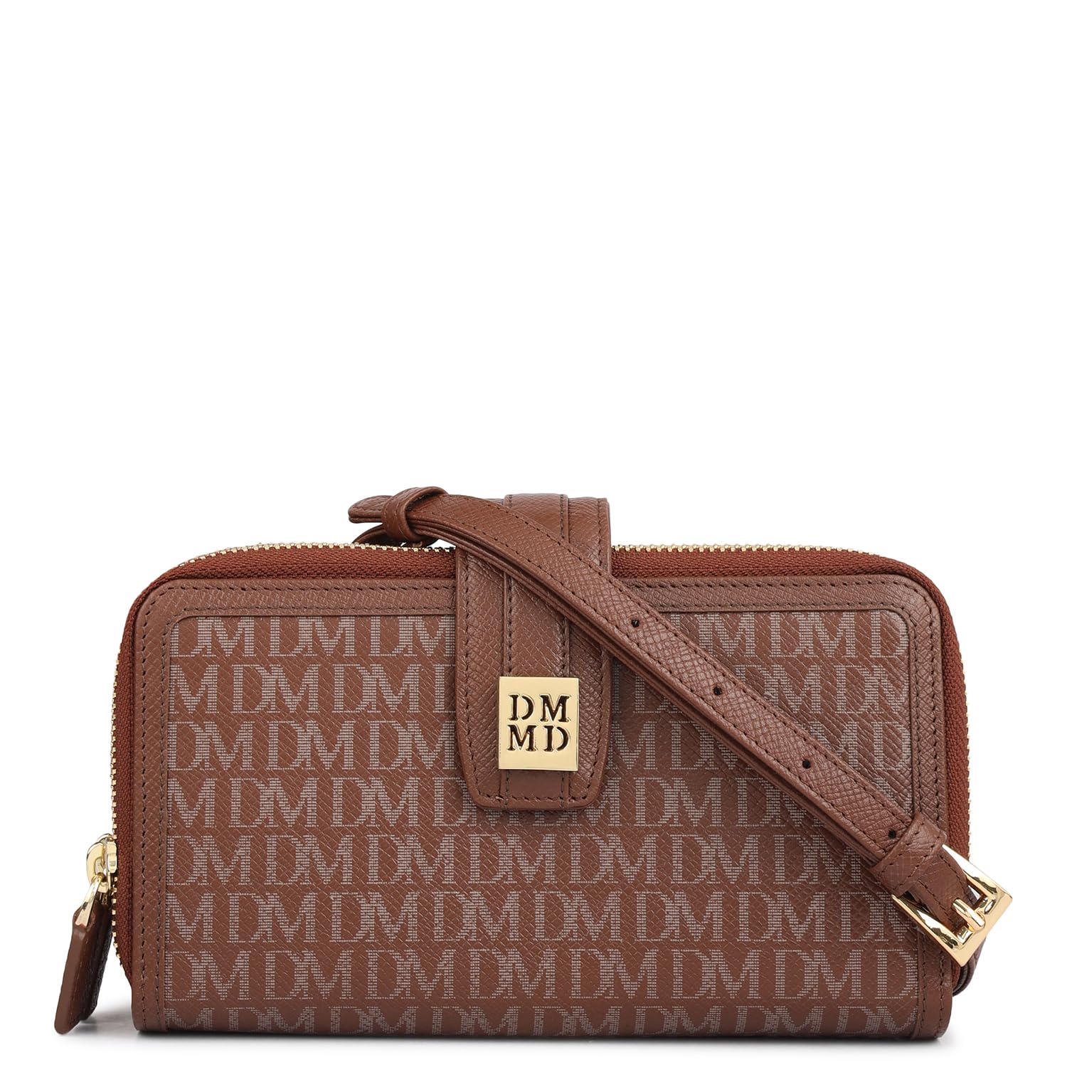 Leather Sling Wallet for Women - Brown (10251A)-image-0