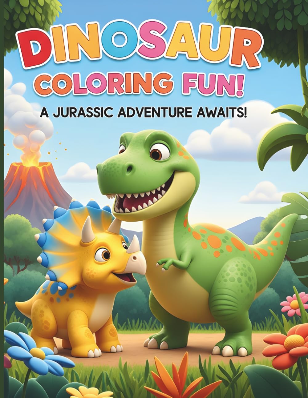 Dinosaur Coloring Fun for Kids: A Creative Journey Through Prehistoric Adventures