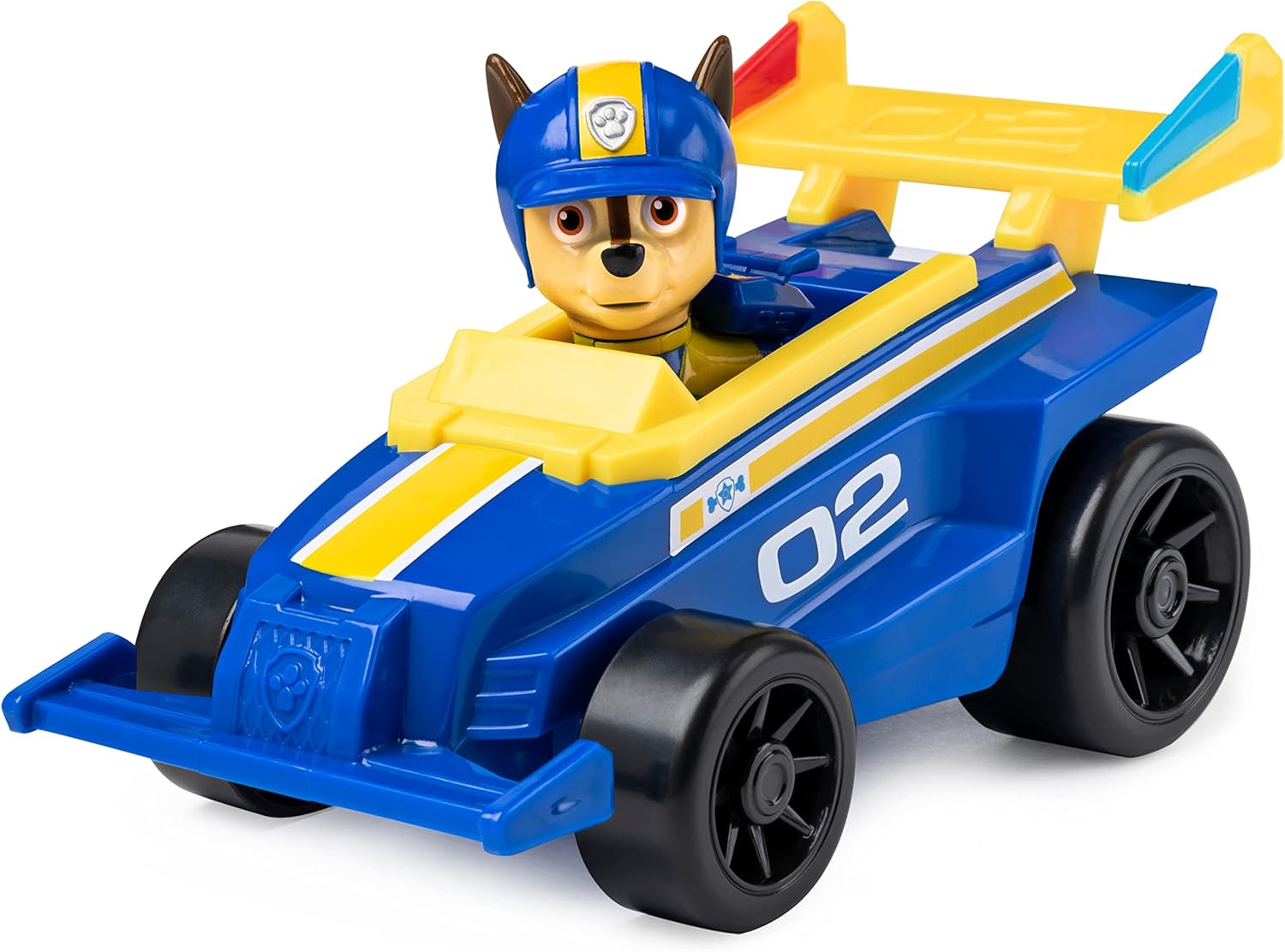 Aldea view of the Paw Patrol Mobile Pit Stop Team Vehicle in its compact, closed truck mode.