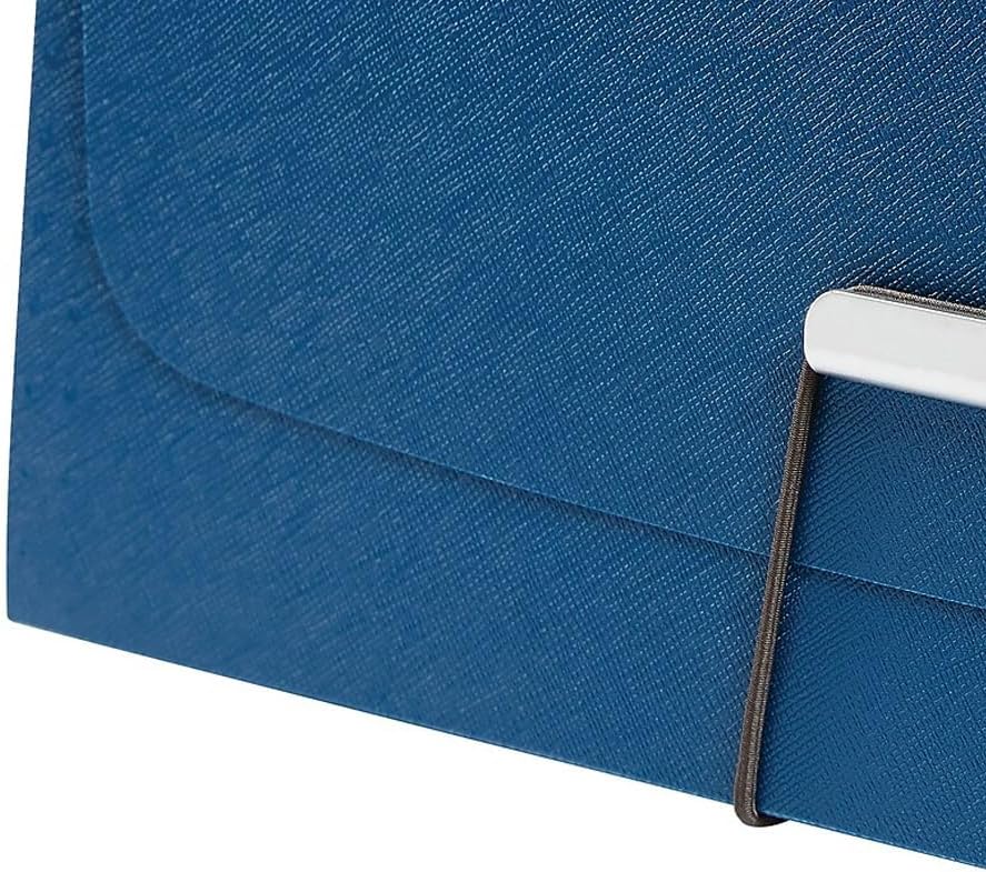 TRU RED Moisture‑Resistant Reinforced Plastic Accordion File, 7‑Pocket Expanding Organizer, Letter Size, Blue – 3/Pack