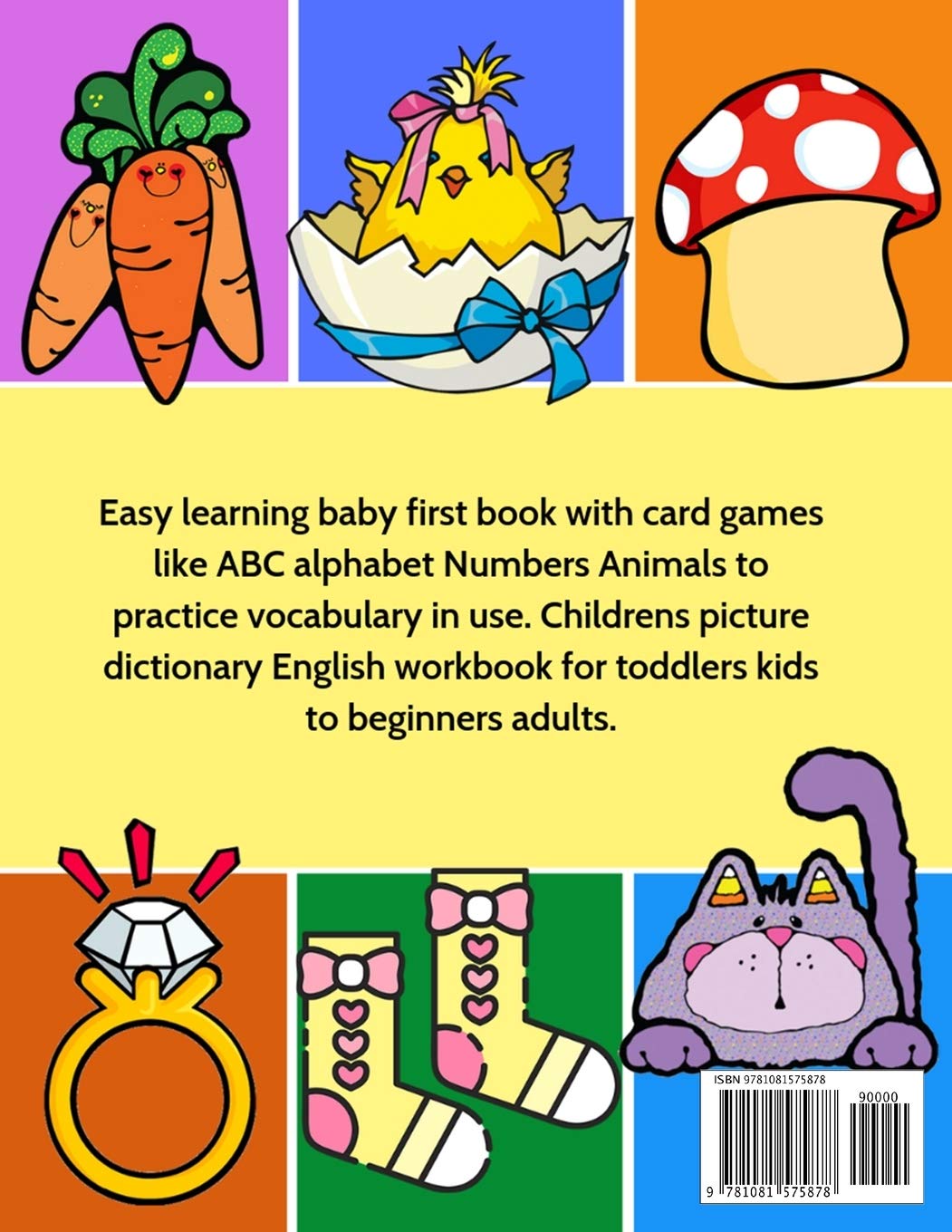 600 Basic Words Cartoons Flash Cards Bilingual English Polish: Easy learning baby first book with card games like ABC alphabet Numbers Animals to ... for toddlers kids to beginners adults.