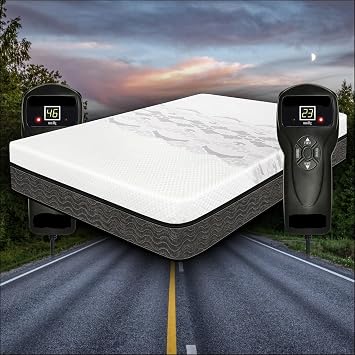 9.5 RV Mattress Air Number Sleep Adjustable Short Kings and Queens (RV Queen Short (60W x 75L x 9.5H)