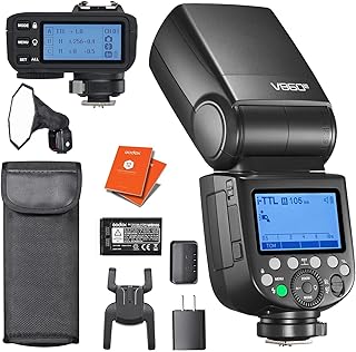 GODOX V860III-F TTL Camera Flash Lighting Kit with X2T-F 2.4G HSS Li-on Battery Flash Speedlite for Fuji Cameras, LED Modelling Light + 12 Month Extended Warranty Card VING