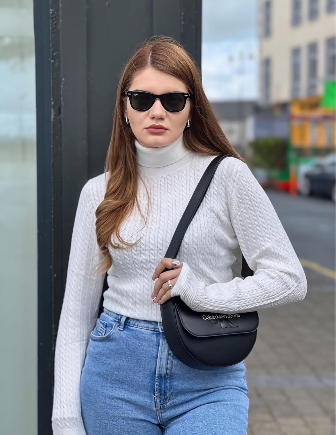 Zeagoo Womens Sweaters Turtleneck Cable Knit Long Sleeve Pullover Cute Fitted Trendy Basic Fall Winter Tops - Image 3