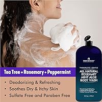 Vista 3 de First Botany, ALL Natural Body Wash - Fights Body Odor, Athlete's Foot, Jock Itch, Nail Issues, Dandruff, Acne, Eczema, Shower Gel for Women & Men