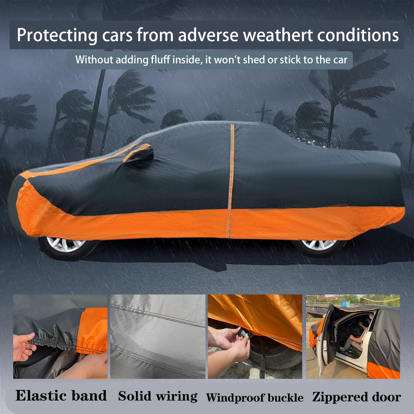 Truck Car Cover Waterproof All Weather Rain Snow UV Sun Protection Full Car Covers Ford F-250 350 450 — view 4