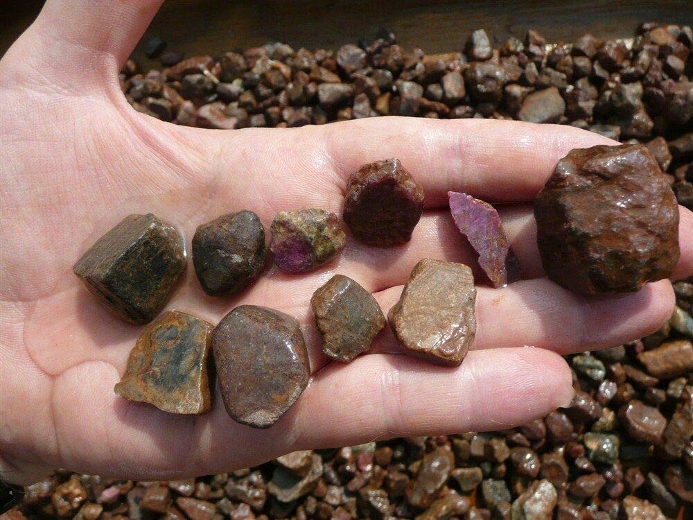 Fantasia Materials: 18 lbs Sapphire and Ruby Rough Stones from India