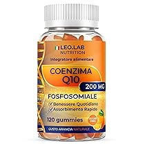 Coenzima Q10 200mg 120 Gummies Gusto Arancia – Formula con Vitamina C – Integratore Q10 Made in Italy