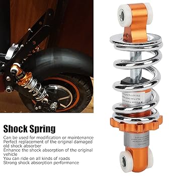 U02c7Motorcycle Shock Absorber 400lb Damping Spring For 125mm Hole Pitch Mini