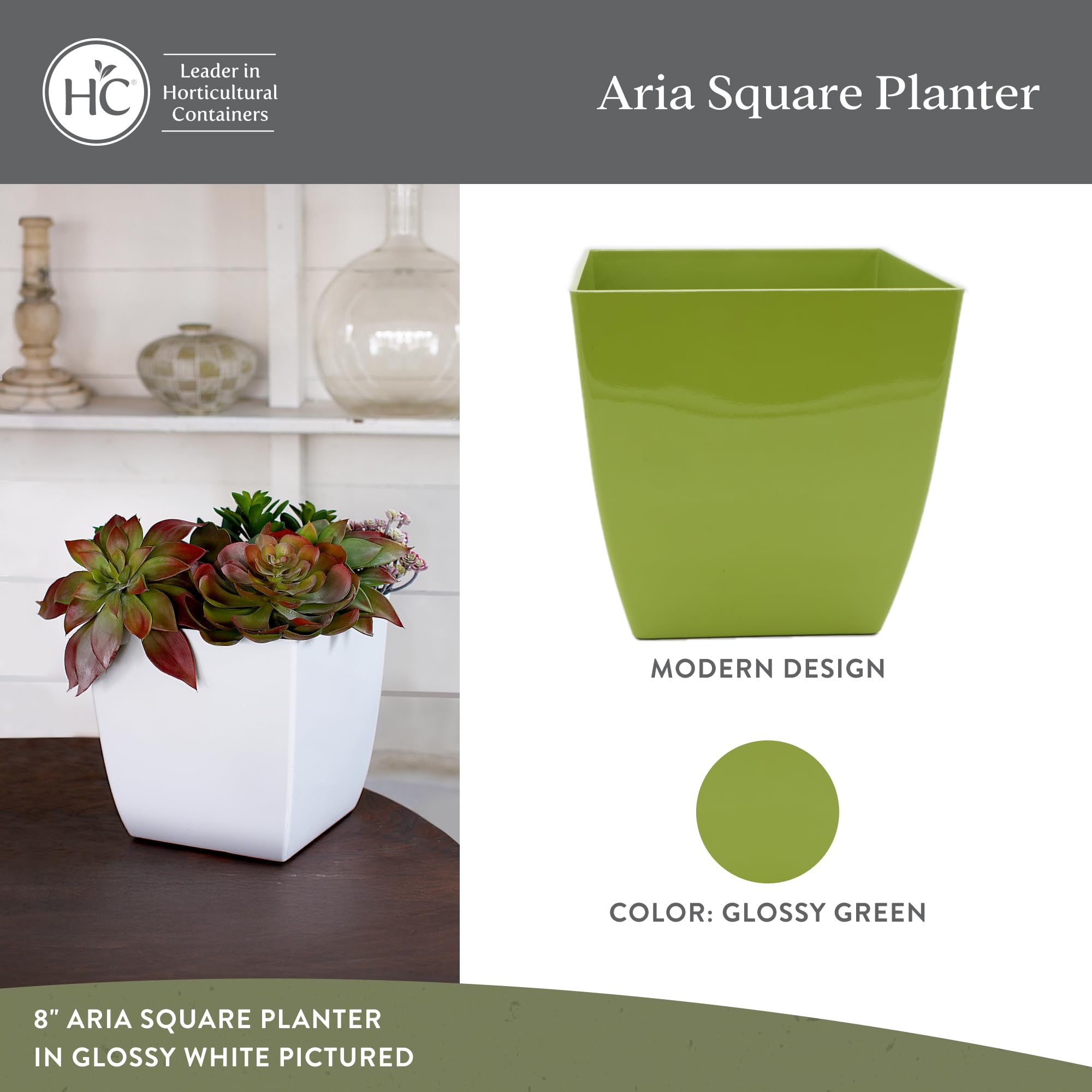 The HC Companies Fioriera, verde, 30,5 cm
