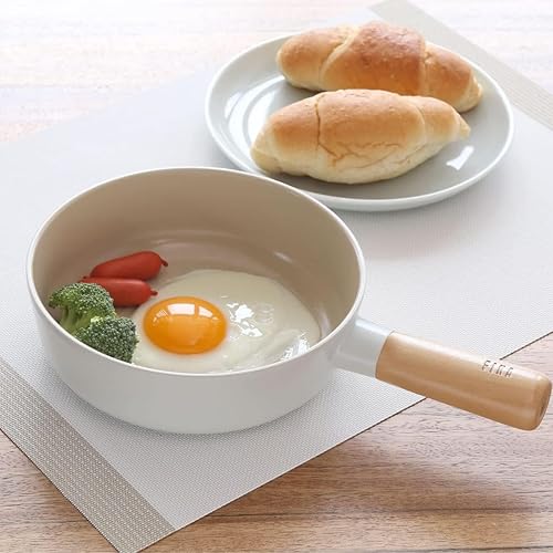 Miniatura 4 de FIKA - Mini wok de 7 pulgadas con mango de madera, utensilios de cocina compatibles con inducción para todas las estufas, sartén de revestimiento de