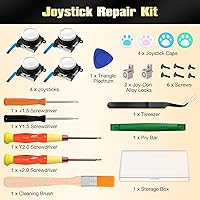 Vista 3 de MoKo Joycon Joystick de repuesto, 24 piezas, kit de reparación Joycon, 4 unidades de palillos analógicos 3D para Nintendo Switch OLED 2021Switch