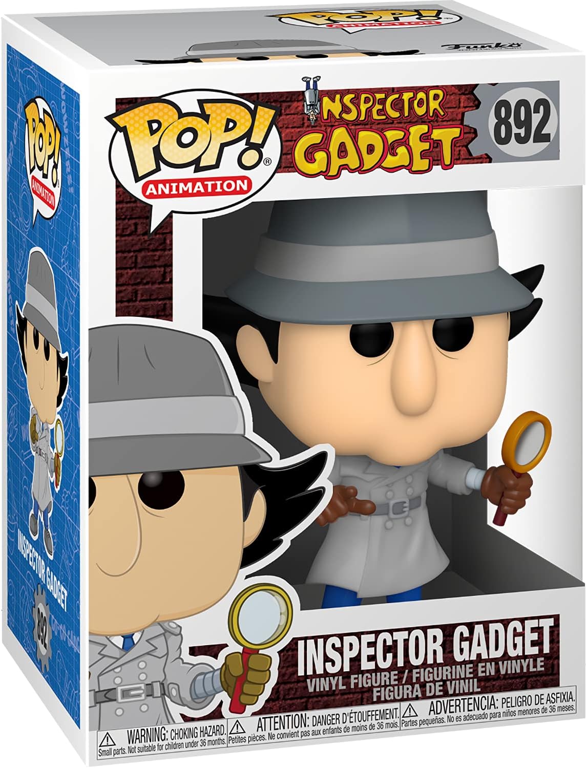 Inspect o r Gadg e t: Fun ko P o p ! Animation Vinyl Figurine Bundle with 1 Compatible 'ToysDiva' Graphic Protector (892-49268 - B)