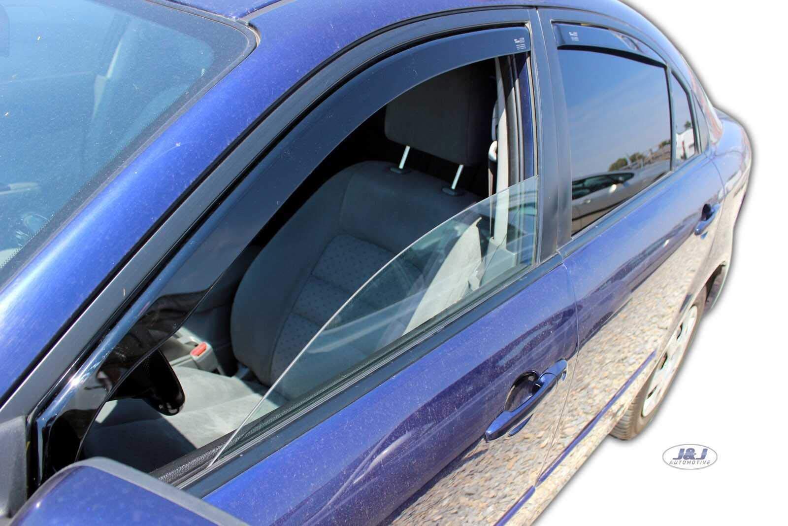 Deflettori D'Aria Antiturbo Heko Per Citroen Saxo 4 Porte (1996-2004) – Set 2 Pezzi Anteriori – Nero Fumé
