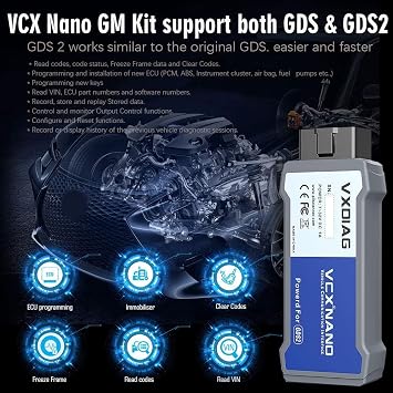 VXDIAG VCX Nano GDS2 and Tech2Win Diagnostic Tool Compatible for GM/OPEL with Global Diagnostic Programming System GDS & GDS2