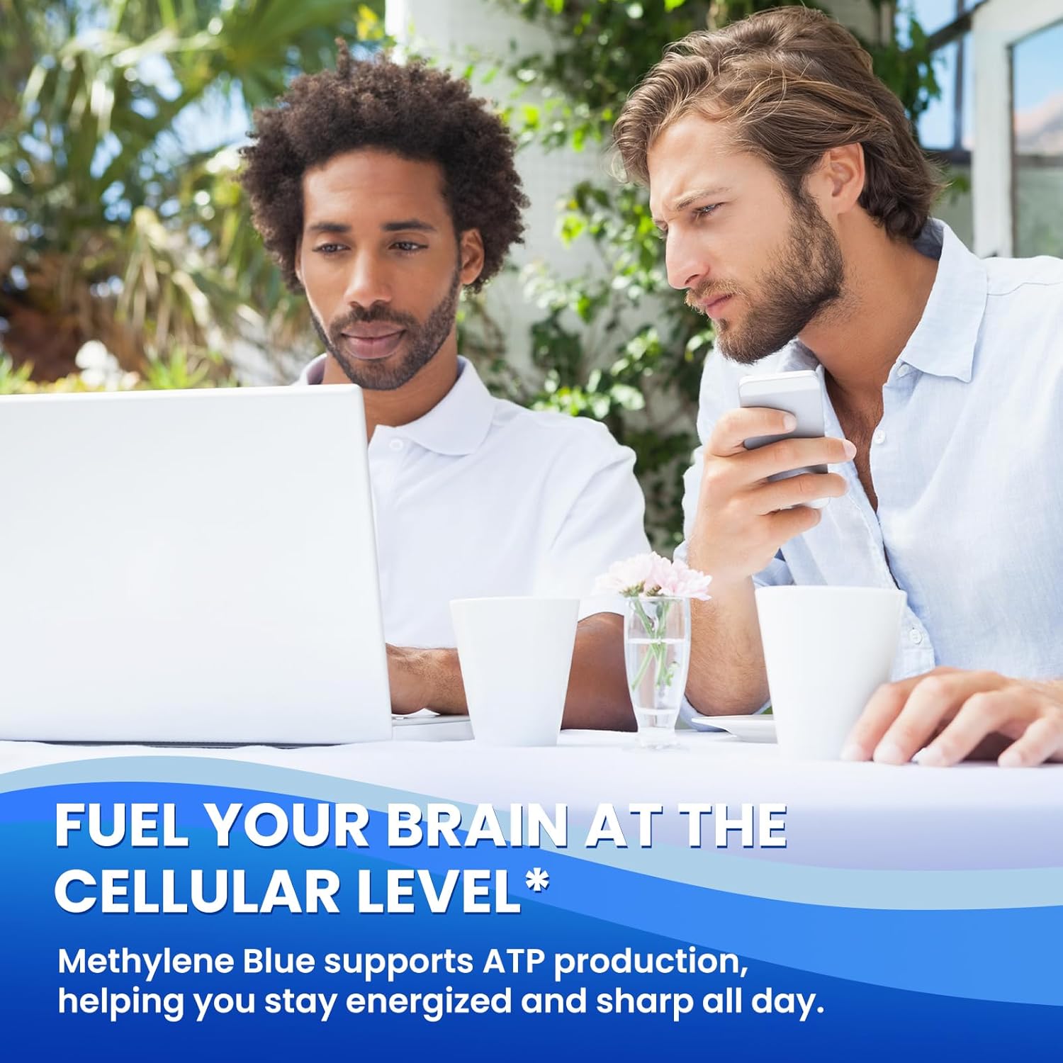 Methylene Blue Drops, Methylene Blue 1% Pharmaceutical Grade Supplement for Humans Brain Health, Metabolism & Cellular Health, No Formaldehyde, No Alcohol & No Gluten 2 Fl Oz - Image 2