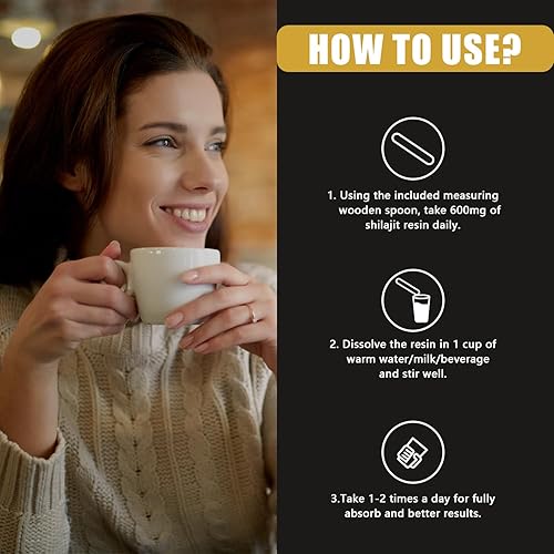 Miniatura 5 de Shilajit Resina Shilajit pura del Himalaya  Grado dorado, 100% orgánico Shilajit con ácido fúlvico y 85+ complejo de minerales traza para energía y