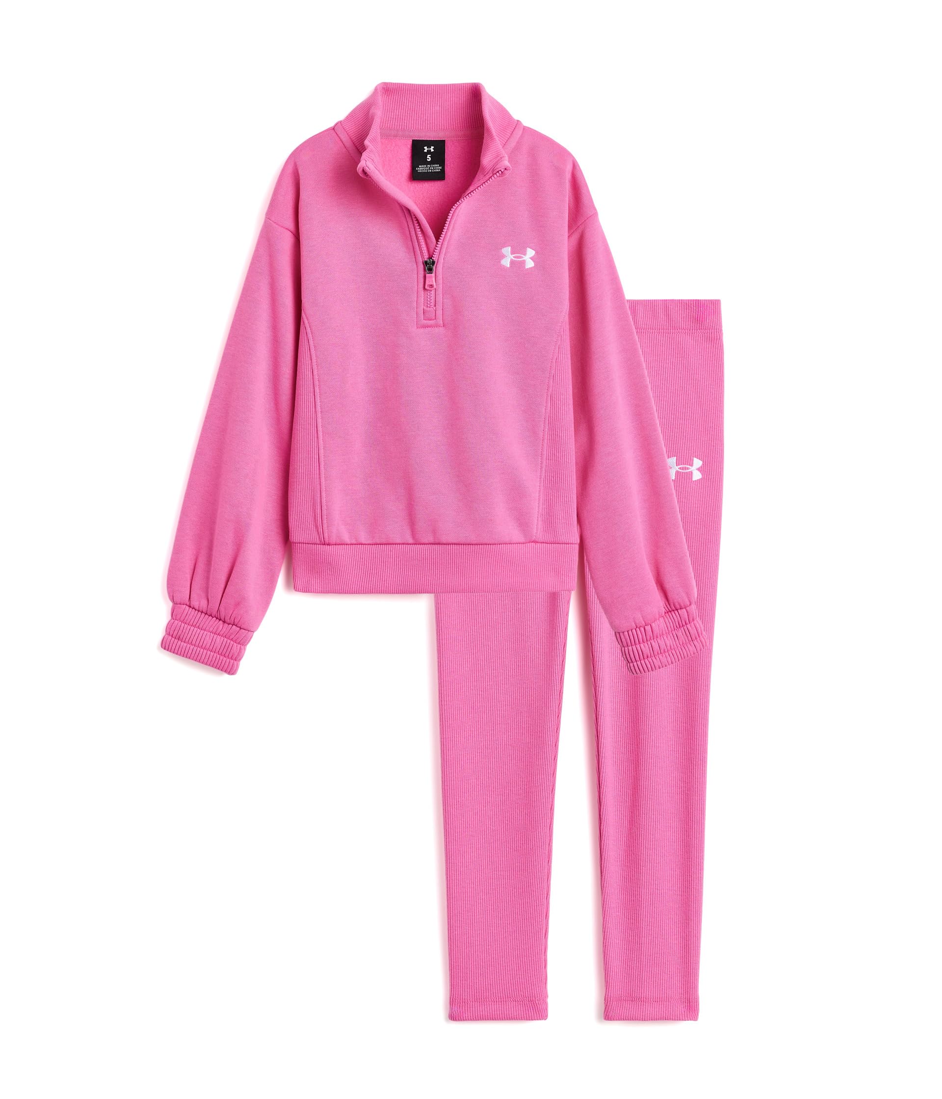 Under Armour Kids 1/4 Zip Rib Fleece Set (Little Kid)