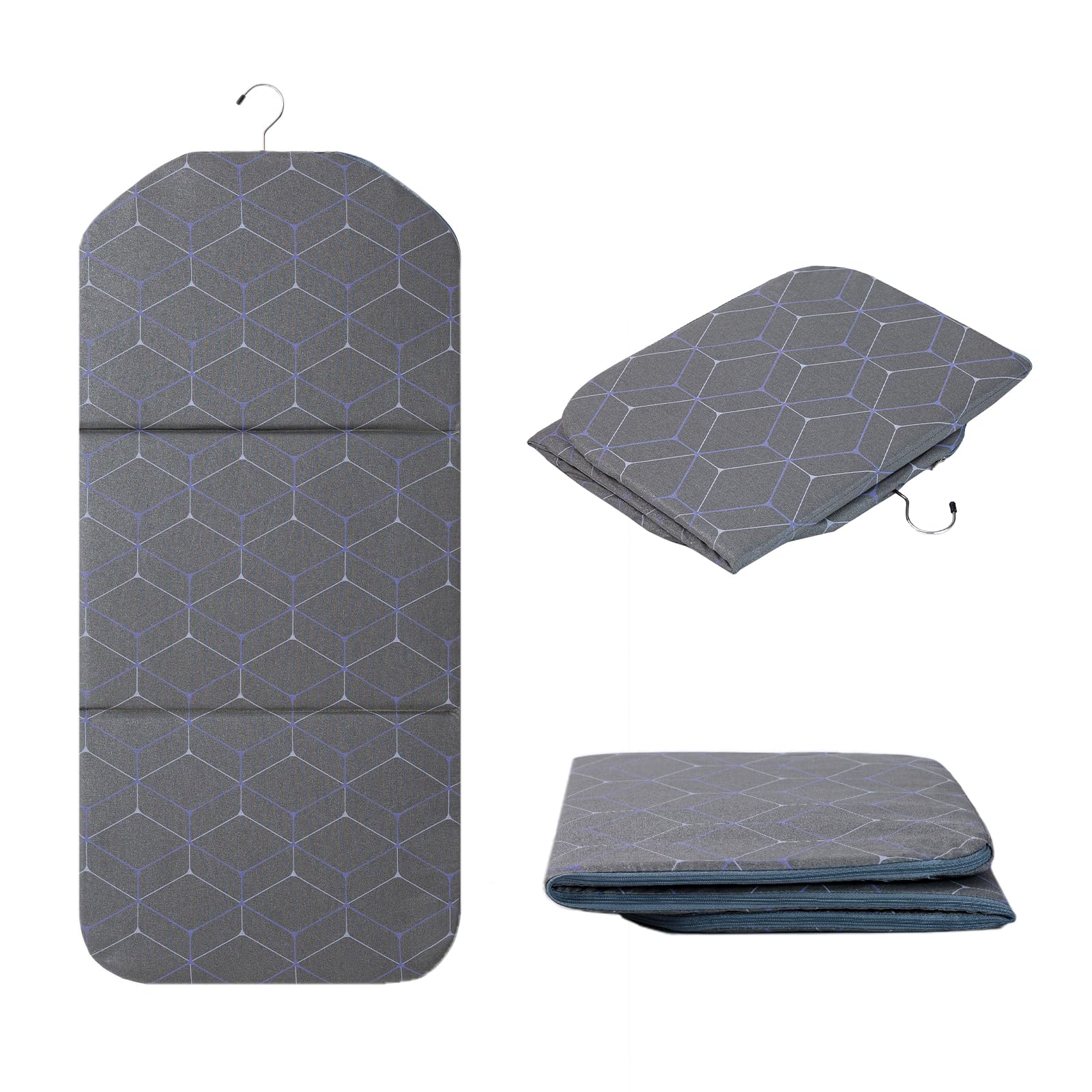 Foldable Ironing Mat for Flat Surfaces, Hanging Steamer Board for Clothes, Steamer Pad