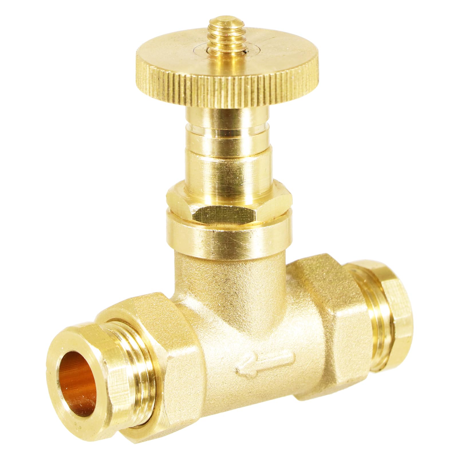 SPARES2GO Fusible Head Fire Safety Valve for Central Heating Oil Line (3/8" BSP or 10mm Compression Connection)