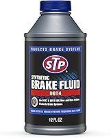 STP DOT 4 Synthetic Brake Fluid 12oz - High Boiling Point Protection for ABS, Disc & Drum Brakes