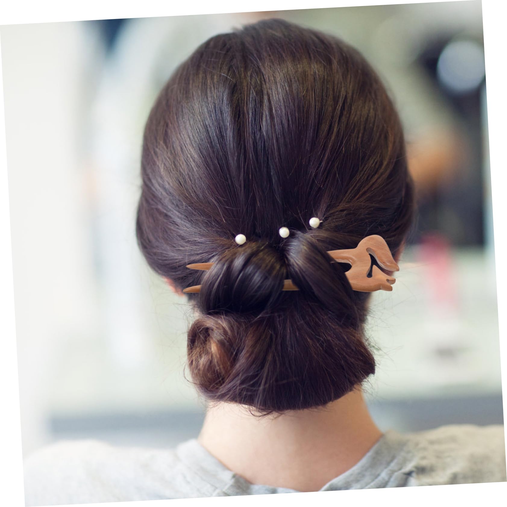 Healeved 3pezzi Forcina u Per Acconciature Vintage Accessorio Elegante Per Chignon e Stili Di Per Donne e Ragazze Per Occasioni Speciali e Regali Design Artigianale Unico Di Pesco
