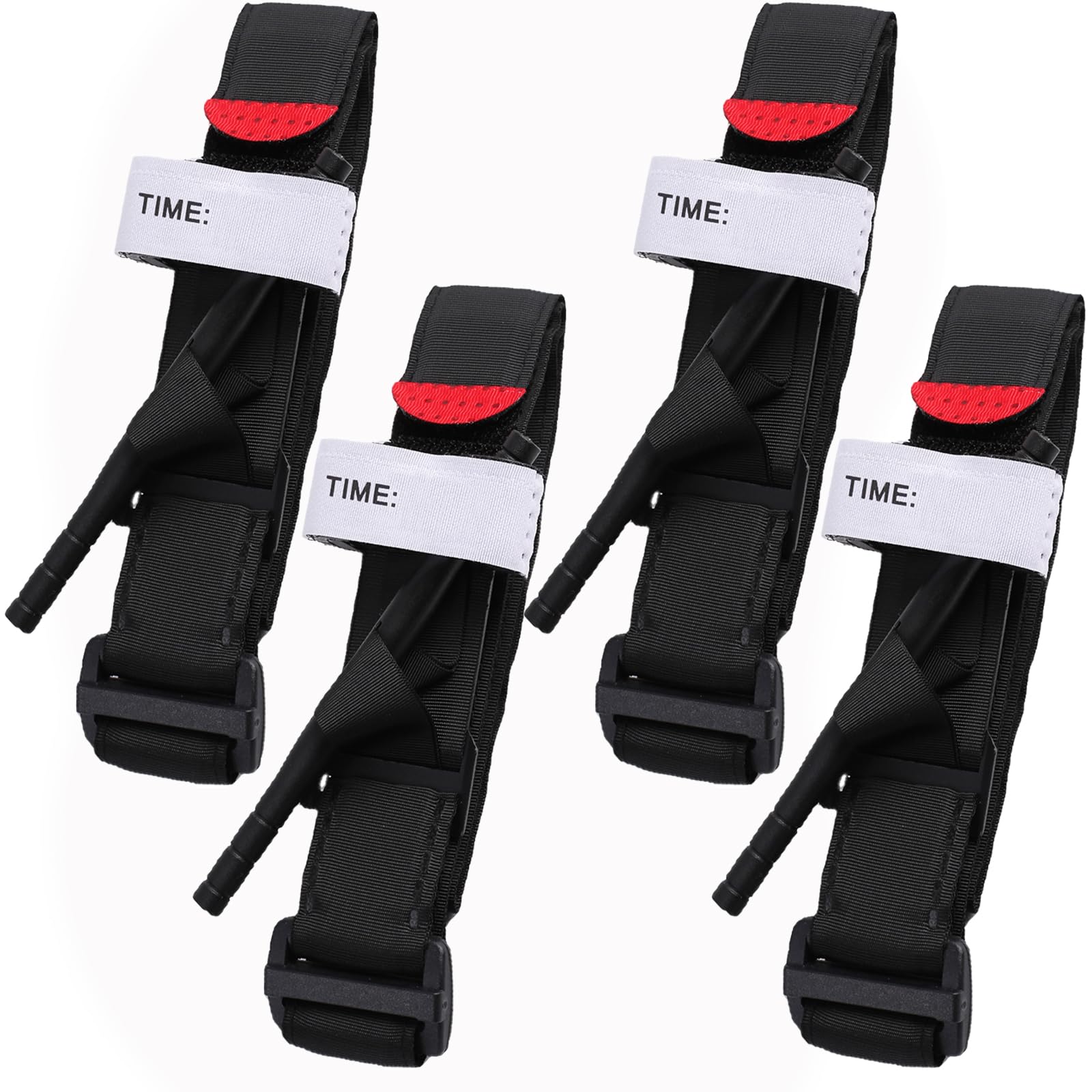 BuperorTourniquet Medical 4 Pack, Bleed Stop Medical Equipment,Outdoor Mountaineering Camping Adventure Home Emergency Tactical Tourniquets Kit First Aid Equipment Stop The Bleed Kit One-Handed