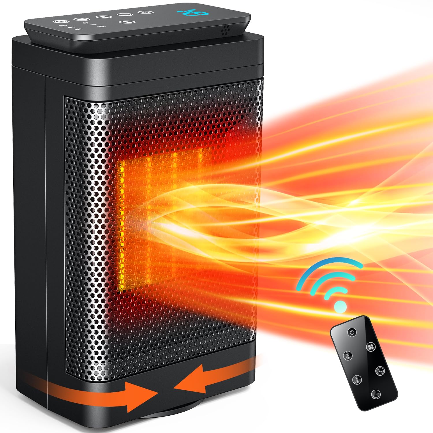 大特価❣️ 電気ファンヒーター 小型 セラミックヒーター 1100W Amazon | セラミックヒーター 【2024革新モデル・節電対策