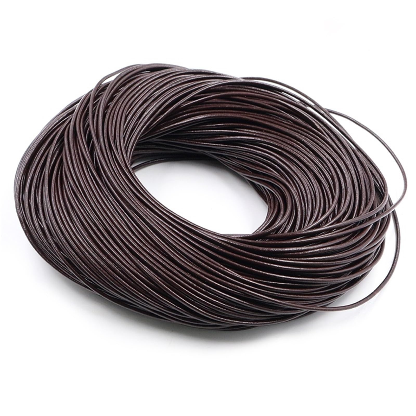 1.0/1.5/2/2.5/3/4/5mm 4 Color Genuine Leather Round Thong Cord DIY Bracelet Findings Rope String For Jewelry Making(Color 11,4mm X 2 Meters)