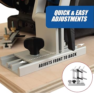 Peachtree Woodworking Supply Mounting Track Base Add On for the Tool Rest