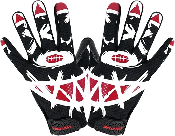 AIGEVTURE Youth Football Gloves Kids Receiver Gloves Sticky Football Gloves for Boys Girls