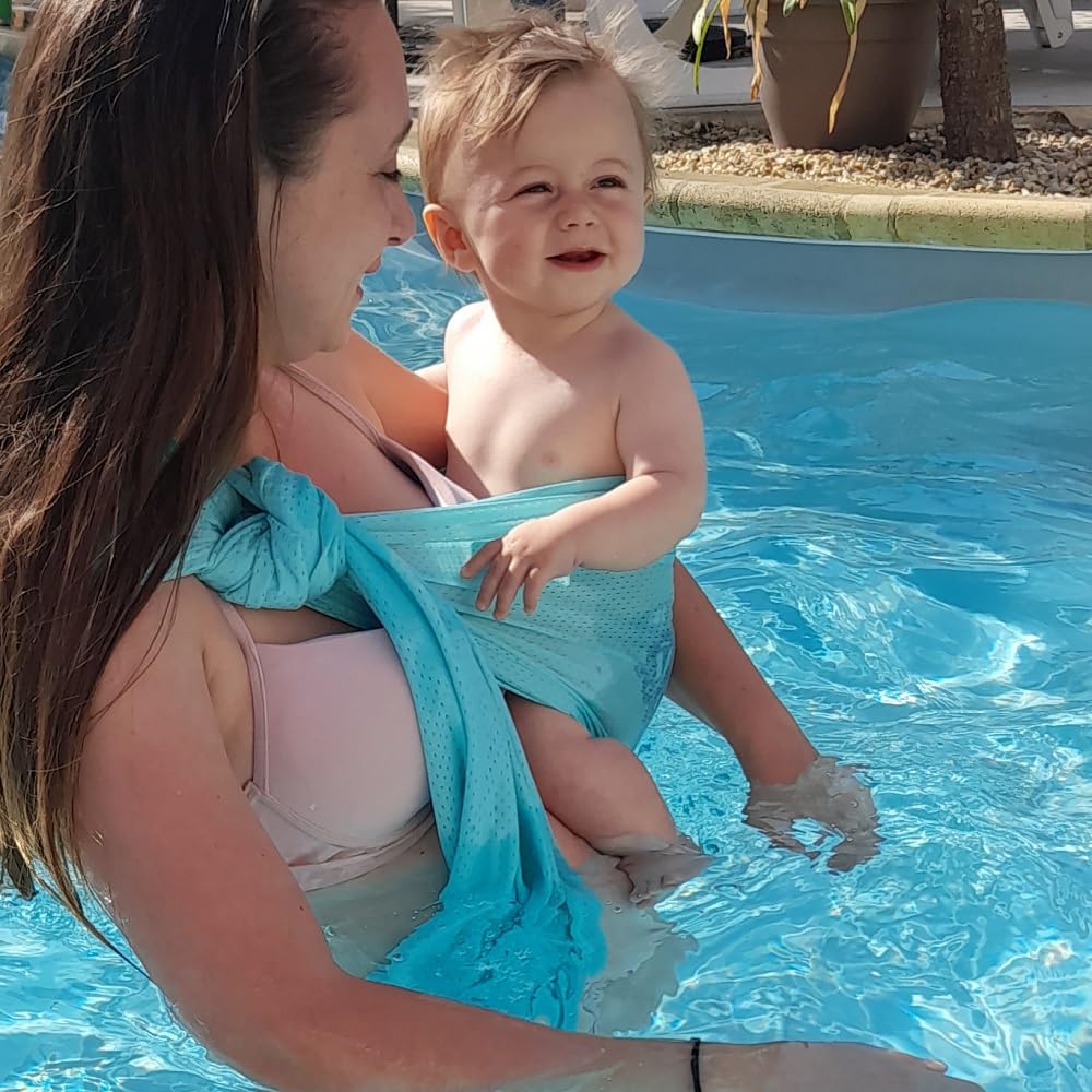 Porte-bébé d'été SUKKIRI - ring sling - MENTHOL