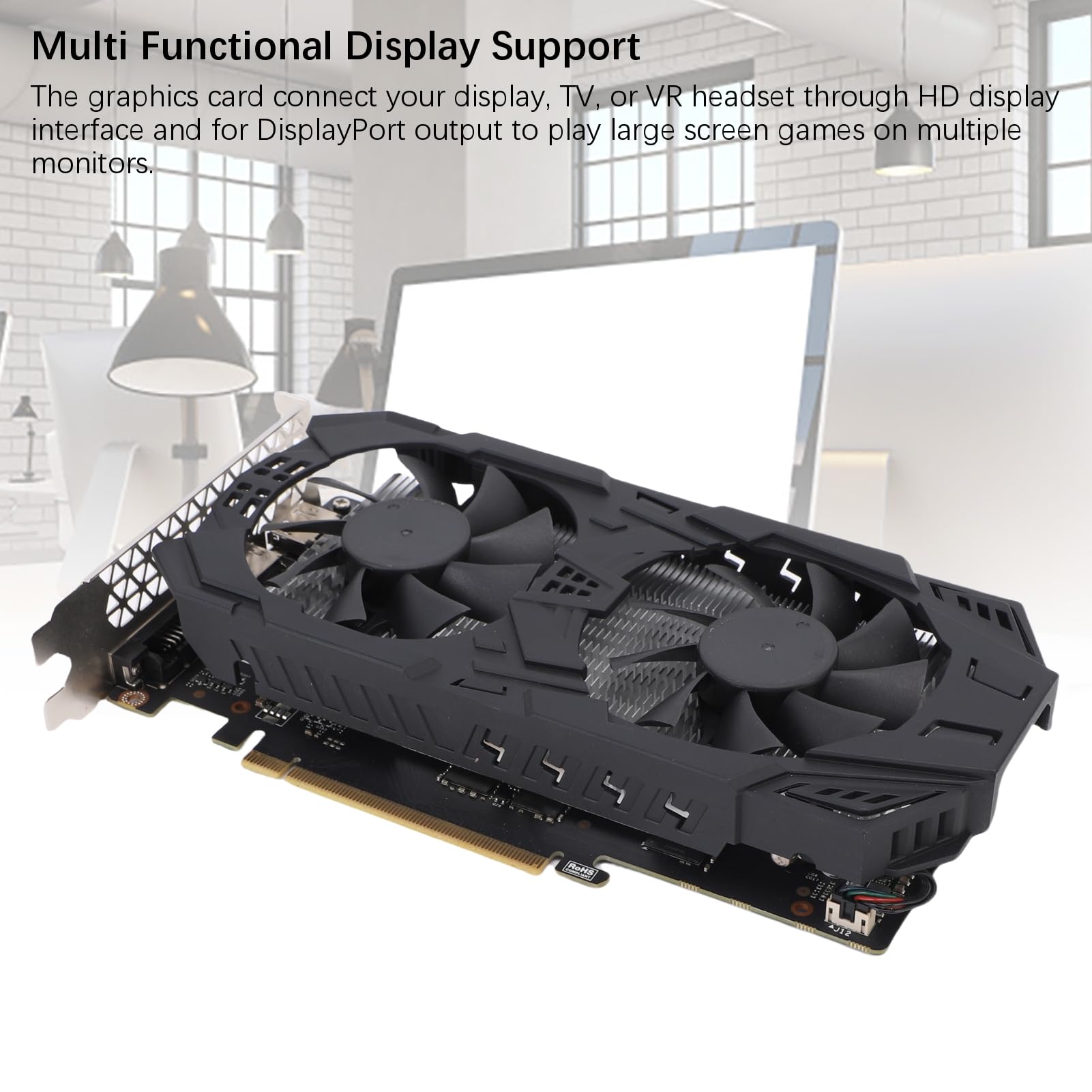 GDDR5 192-bitowa karta graficzna, wydajny procesor graficzny do gier z 3 GB pamięci GDDR5, podwójne chłodzenie wentylatorem, PCIE 3.0 X16 dla graczy PC i entuzjastów VR