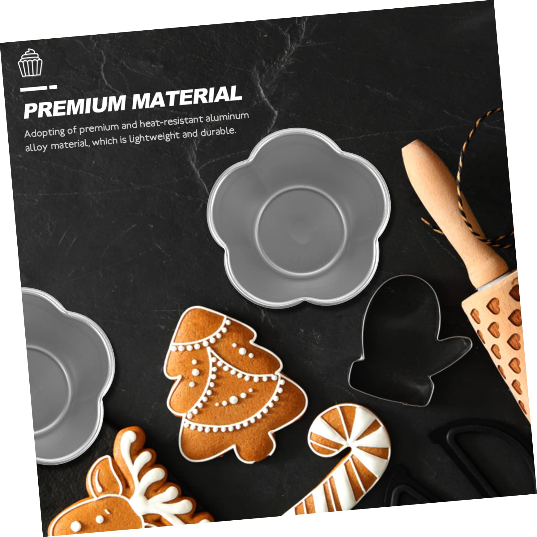 ABOOFAN 18pièces Moules à Pudding Réutilisables De Moules Antiadhésifs Pour Muffins Et Gâteaux Outil De Pâtisserie Pratique Pour Desserts Et Célébrations